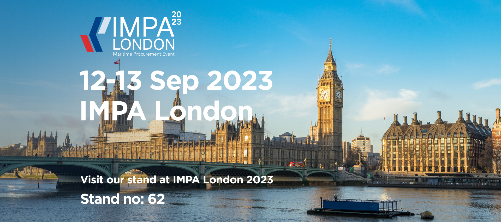 Visit our stand at IMPA London 2023