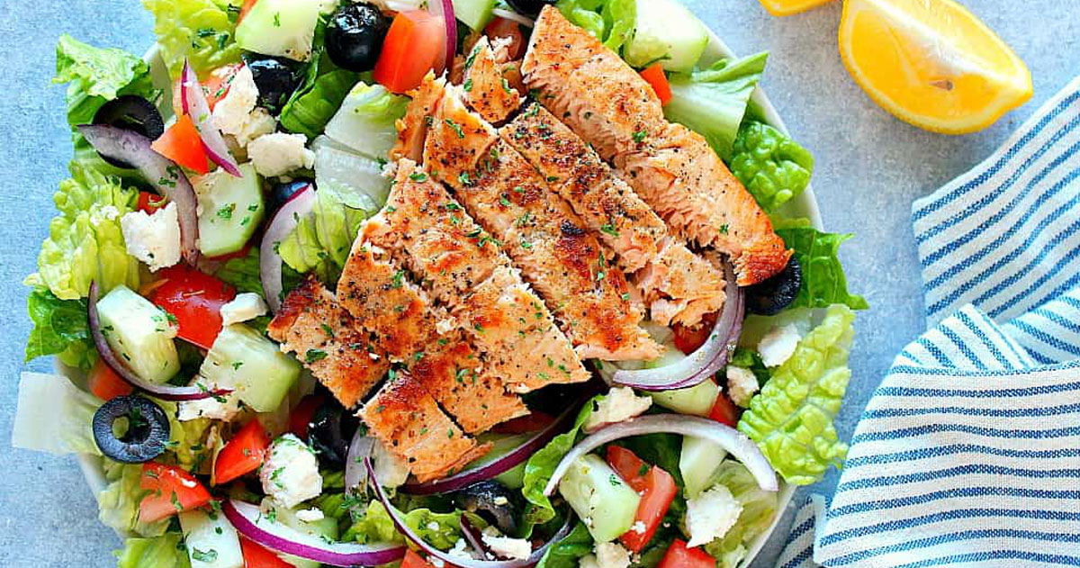 Greek Salmon Salad